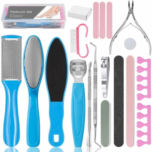 20 in 1 Foot Files Professional Pedicure Tools Set