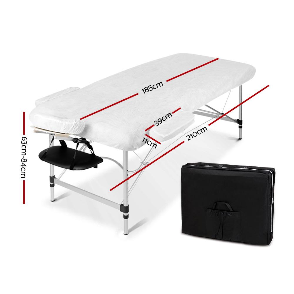 Zenses 2 Fold Portable Aluminium Massage Table Massage Bed Beauty