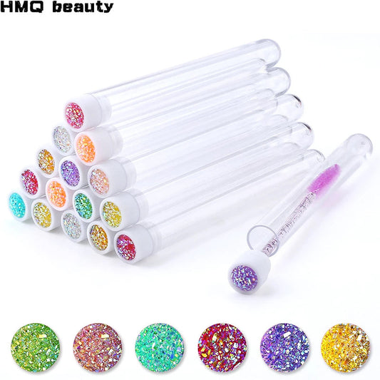 Reusable Eyebrow Brush Tube Disposable Eyelash Brush Eyebrow Brush